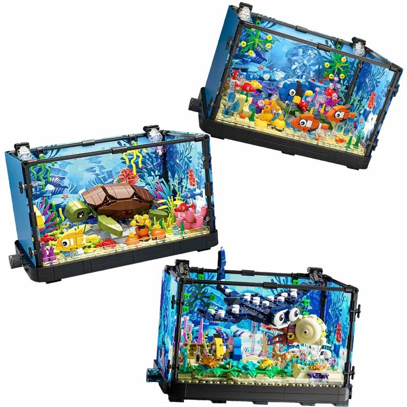 Marine Aquarium Cube - Zestaw klocków do budowy akwarium ze