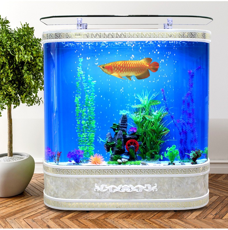 Marine Aquarium Live - Personalizowane Duże Szklane Akwarium Prostokątne Nowoczesne