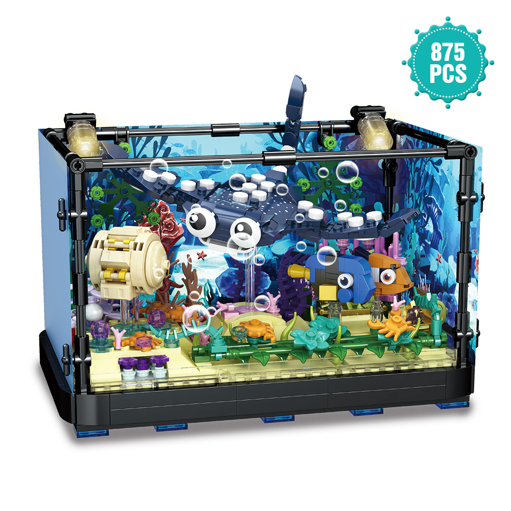 Zestaw bloków do akwarium ze ś – Marine Aquarium Cube recenzja i cena