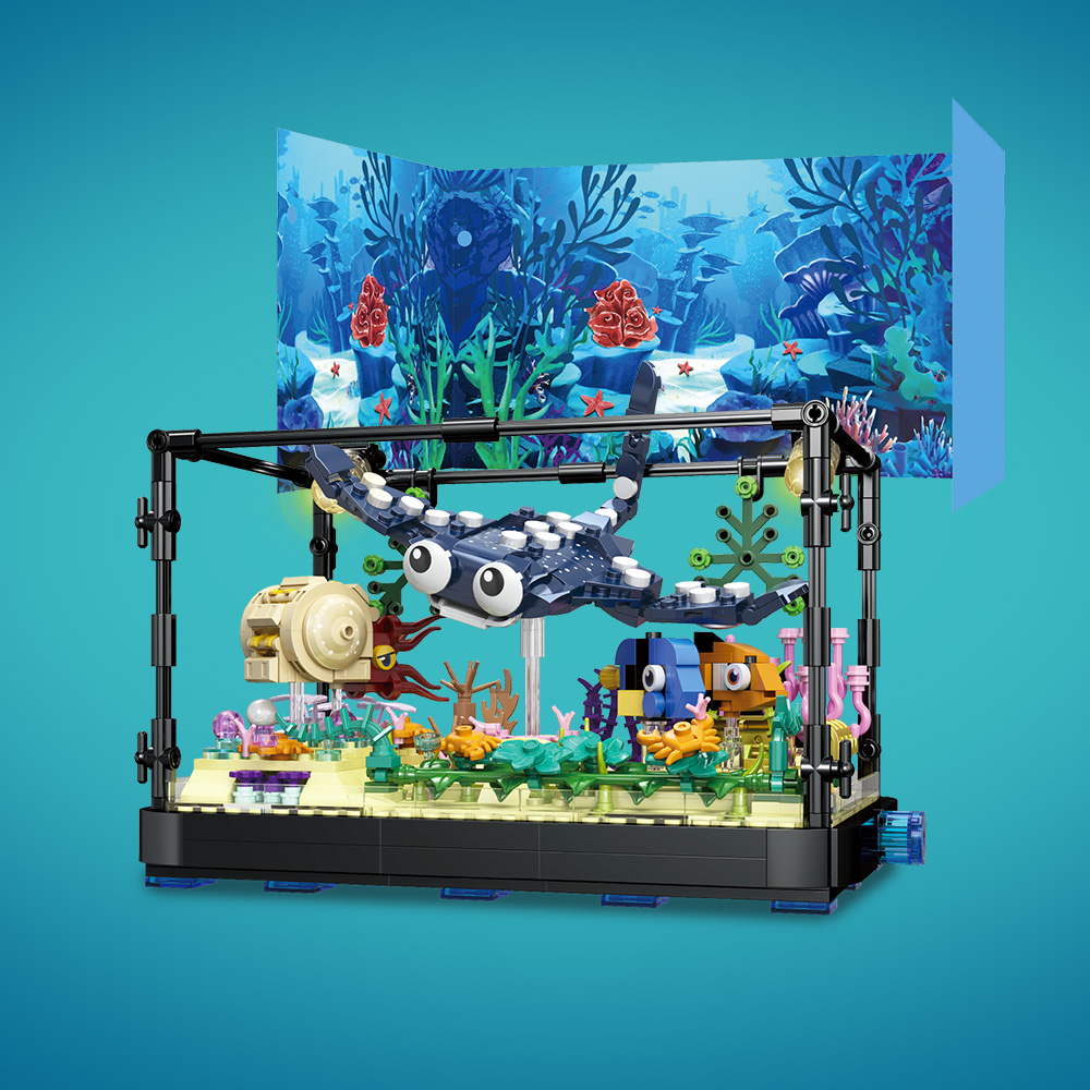 Zestaw bloków do akwarium ze ś – Marine Aquarium Cube recenzja i cena